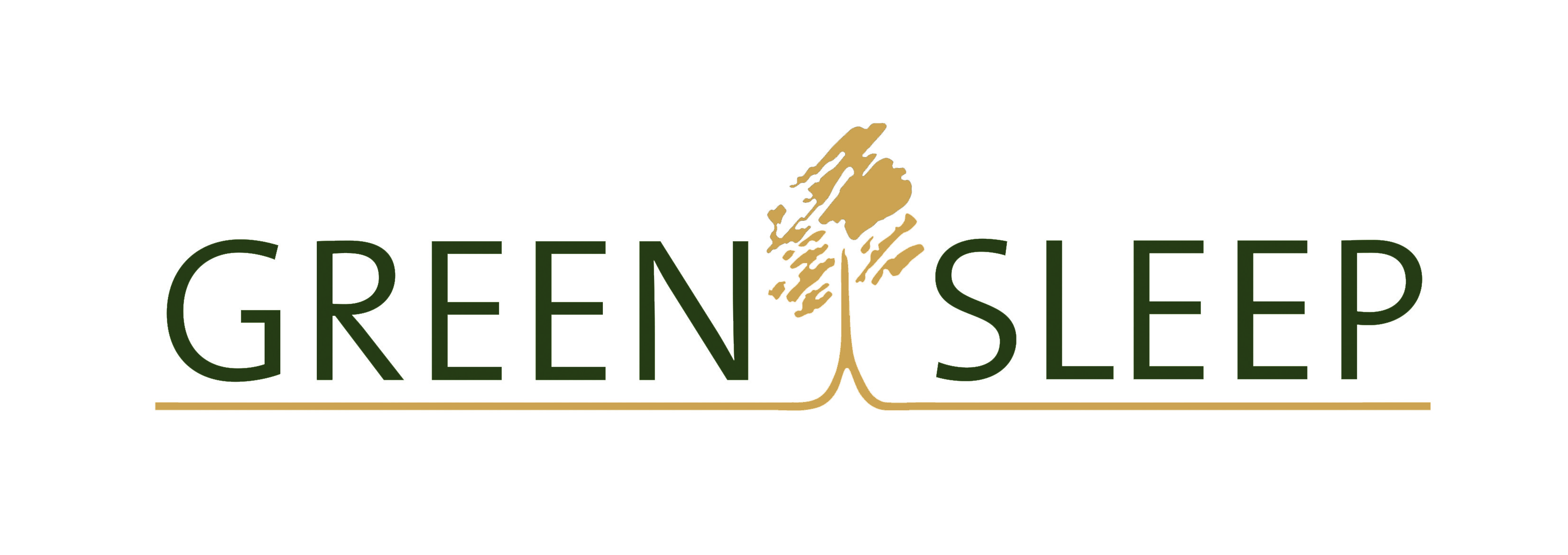 logo greensleep goud